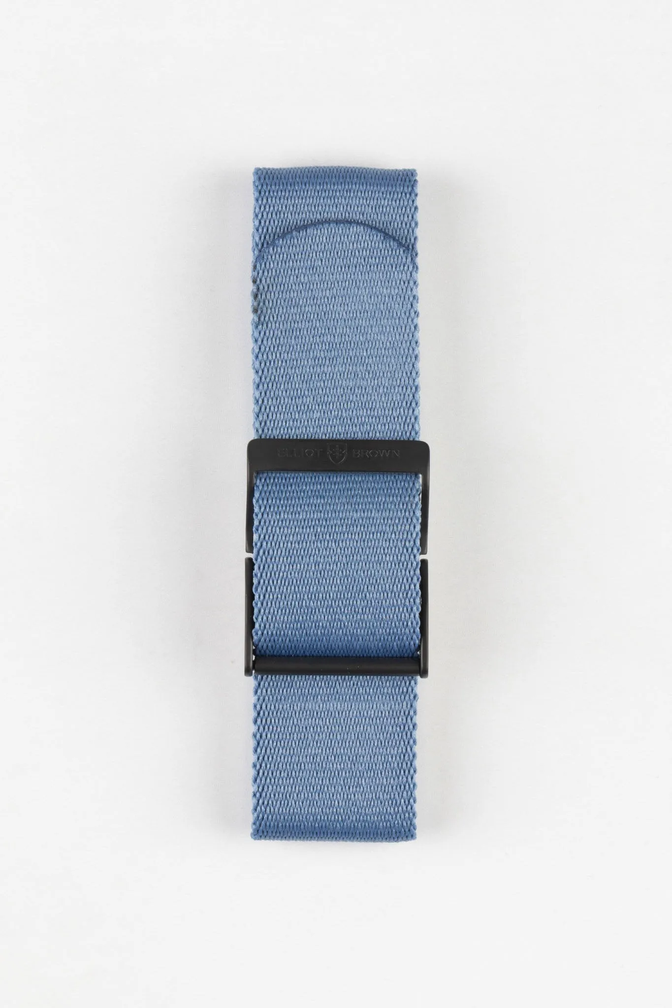 ELLIOT BROWN Webbing Watch Strap in DENIM BLUE with GUNMETAL PVD Buckle