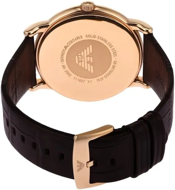 Emporio Armani Automatic Self-Winding Dress Watch with Stainless Steel Or Leather Band
