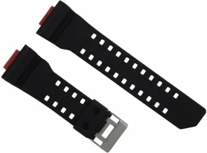 Ewatchparts Rubber Watch Band Strap Compatible With Casio G Shock Ga-110 Ga-120 Ga-200 Watch Black