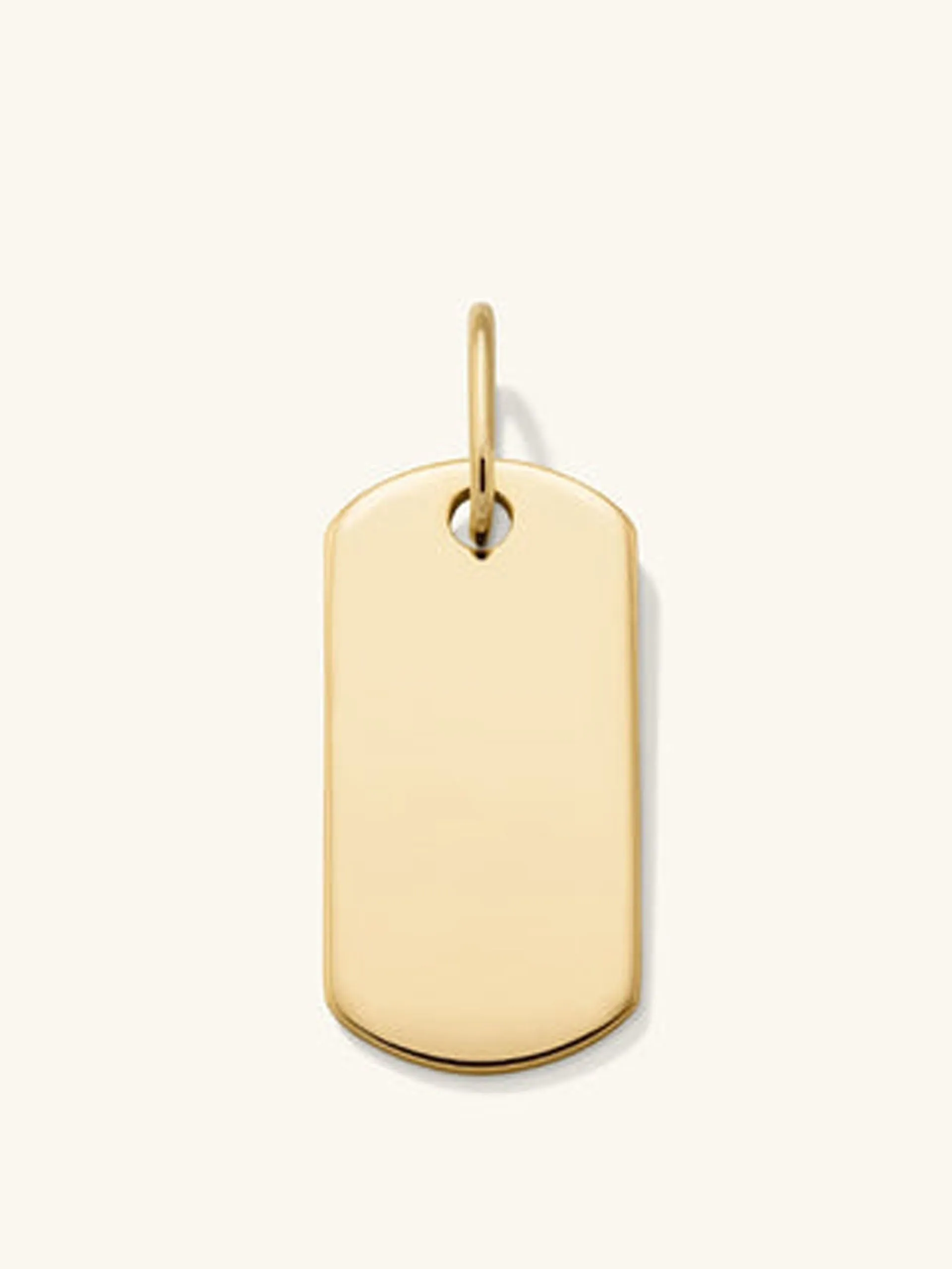Flat Tag engravable charm