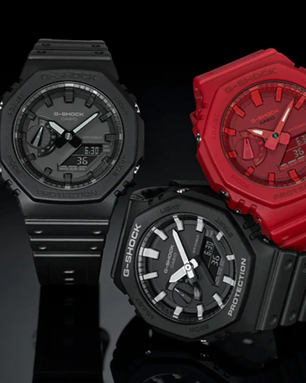 G-Shock GA-2100-1A Analog Digital Watch - All Black