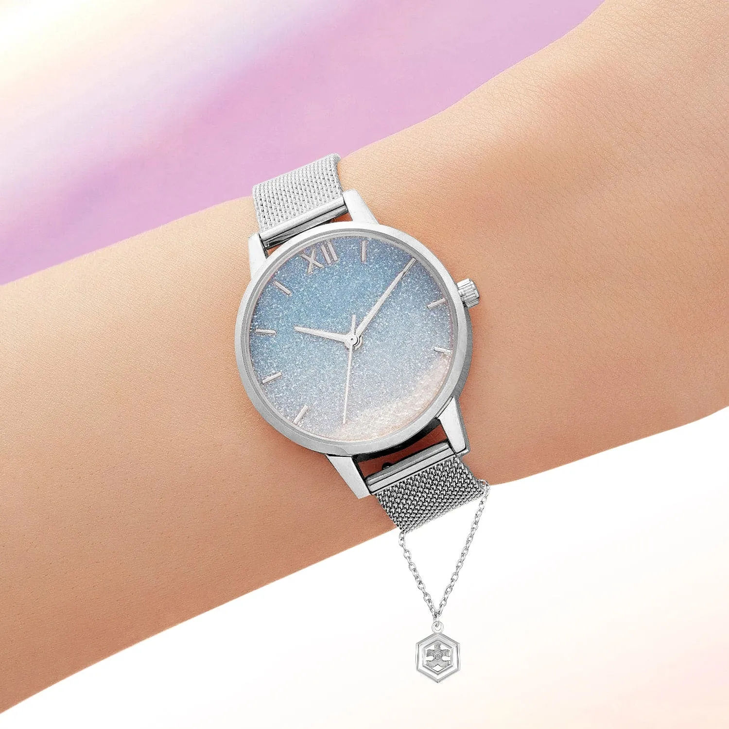 Hexagone Shaped Watch Charm