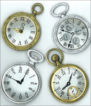 Jolee's Boutique Dimensional Stickers-Vintage Pocket Watches