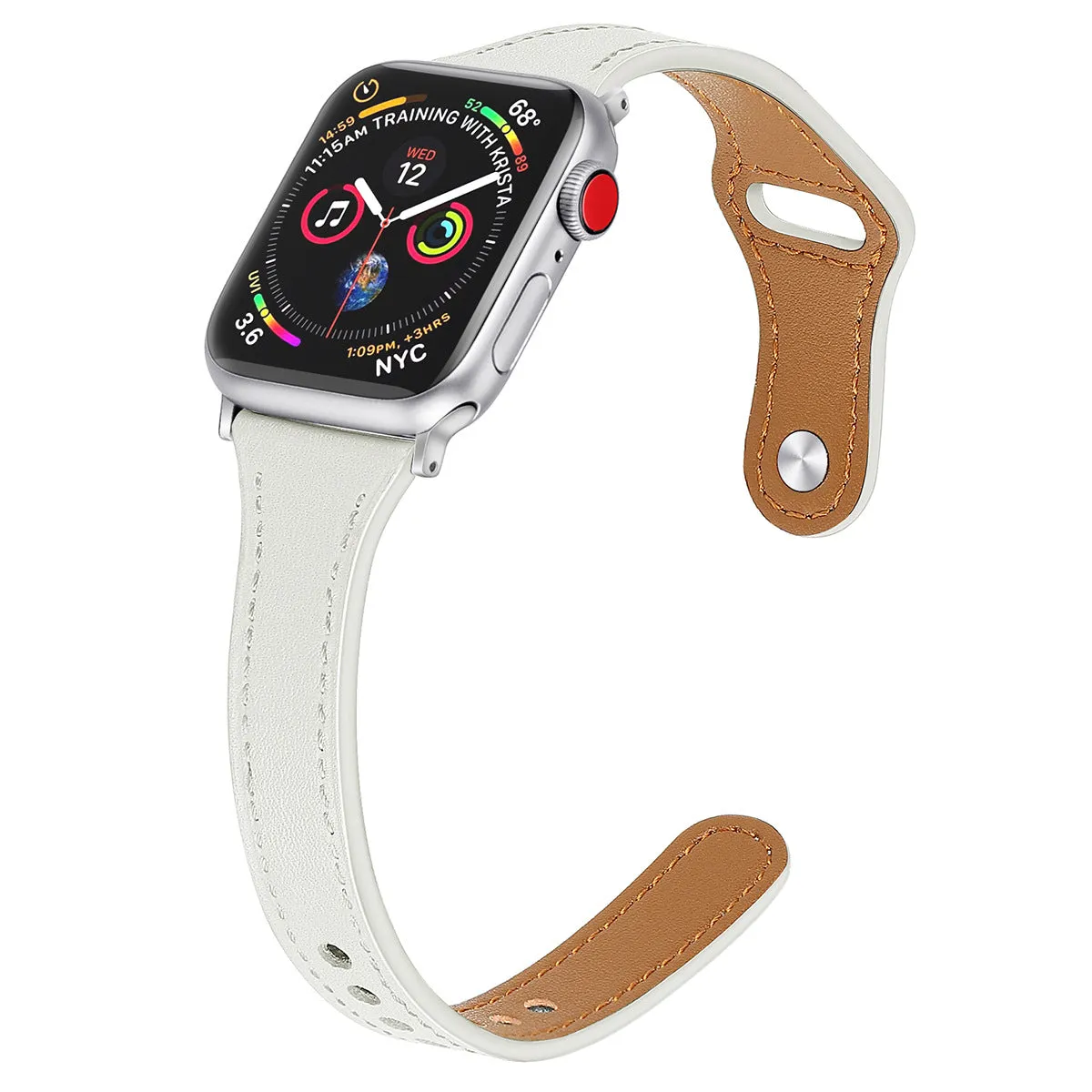 Leather compact car line watch strap for iwatch W24KAW81141