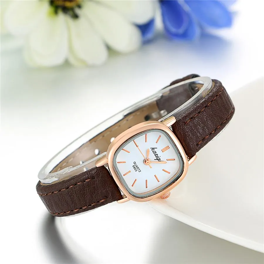 Leather Female Quartz Watch