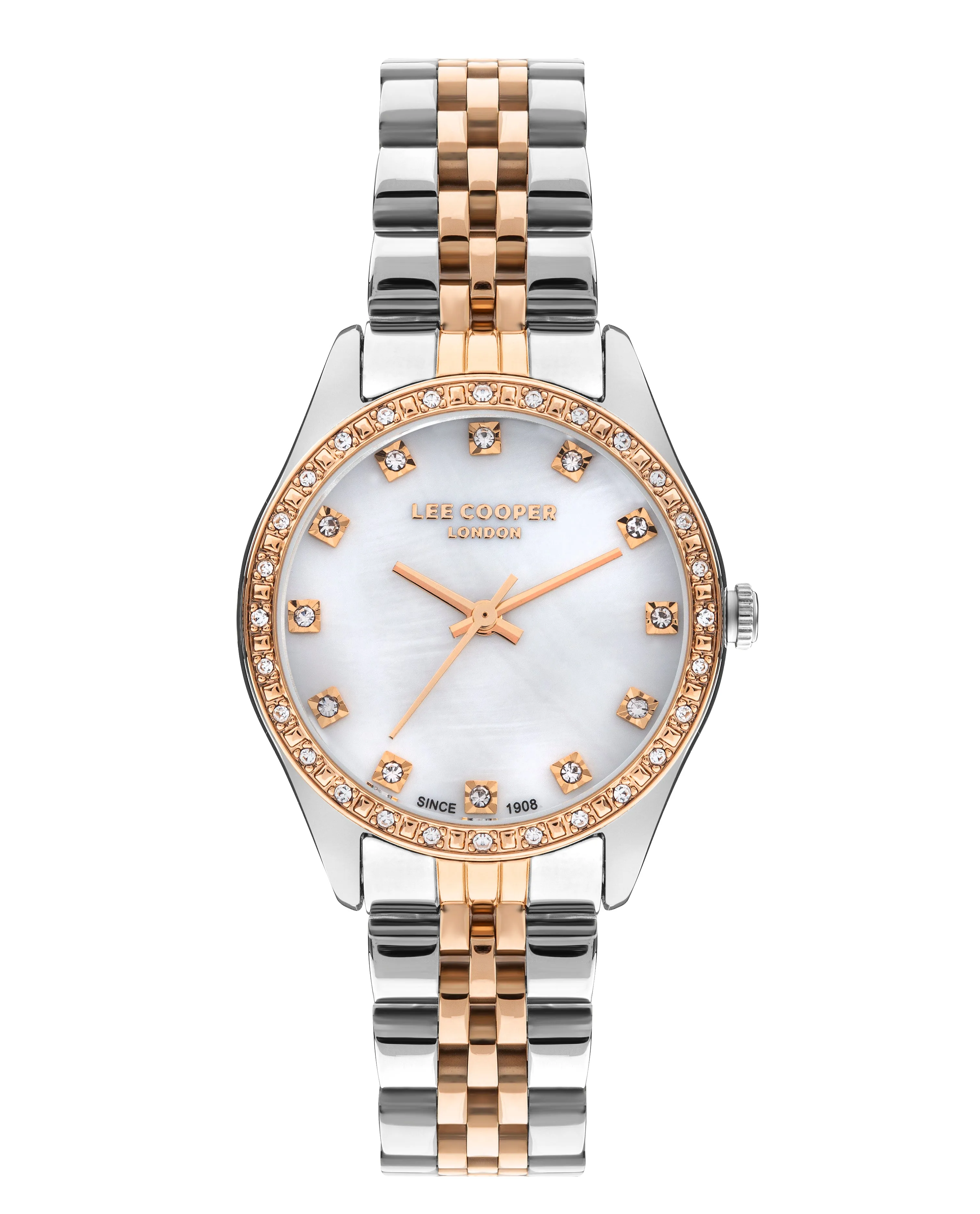 Lee Cooper - LC07818.520 - Women's Super Metal Silver/Rose Gold Watch