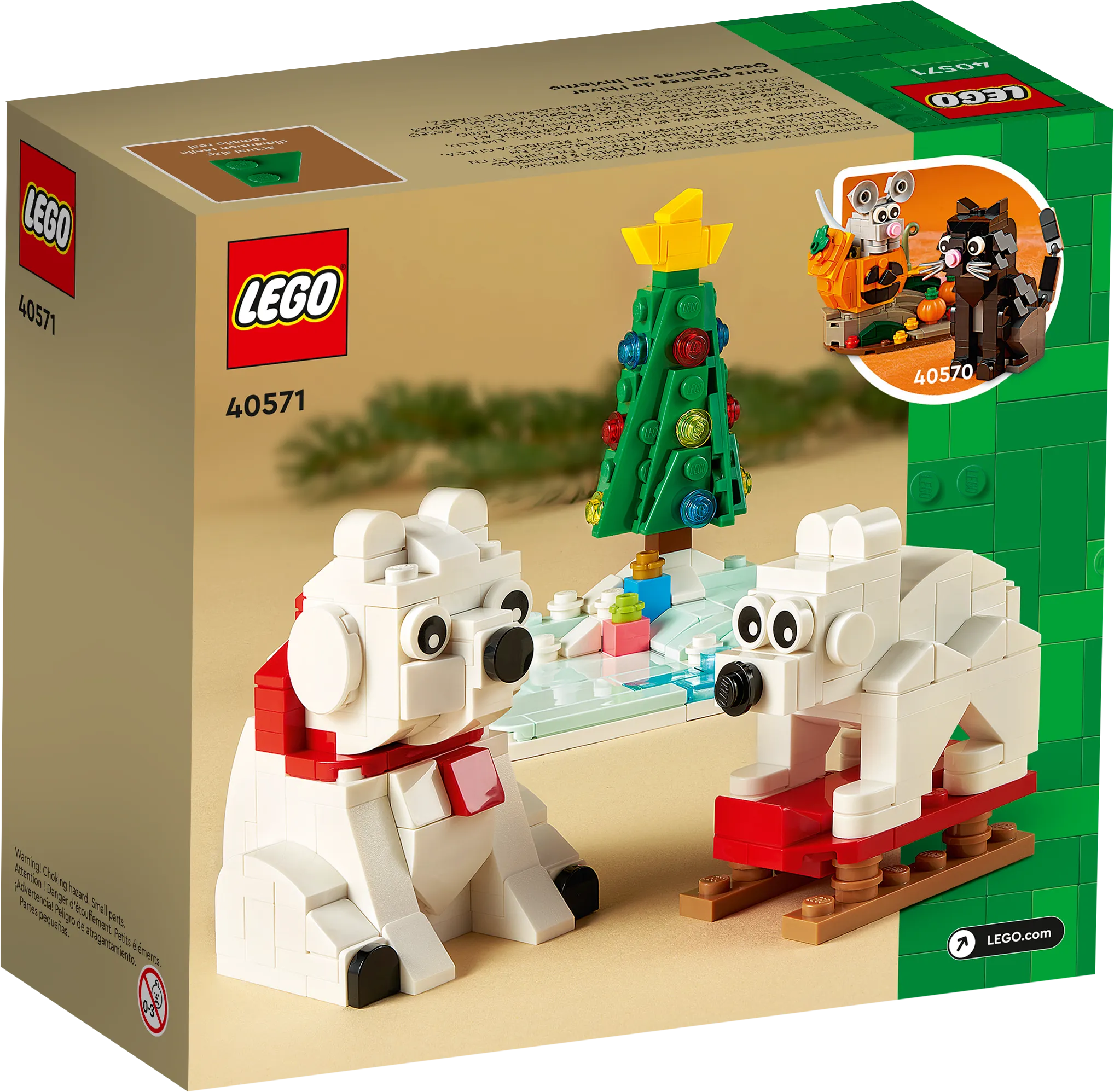 LEGO Exclusives - Holiday Series - Wintertime Polar Bears Building Toy (40571) LOW STOCK