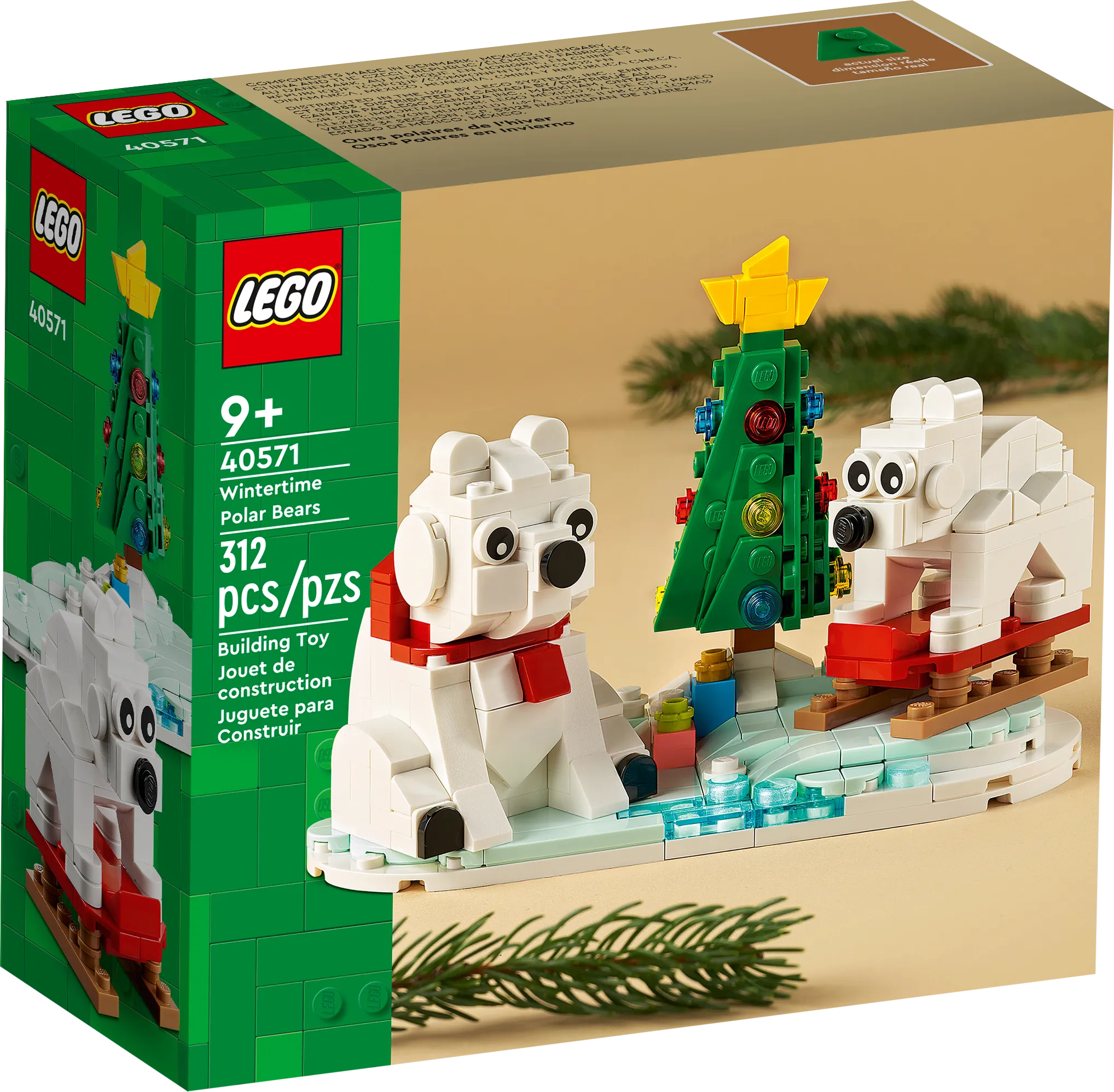 LEGO Exclusives - Holiday Series - Wintertime Polar Bears Building Toy (40571) LOW STOCK