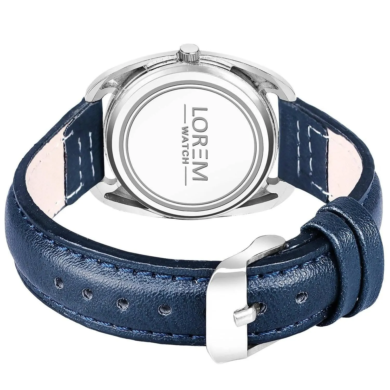 LOREM Blue Cubic Designer Printed Dial Analog Watch For Women LR339
