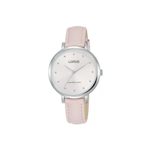 Lorus Ladies Pink Leather Watch Model RG277PX-9