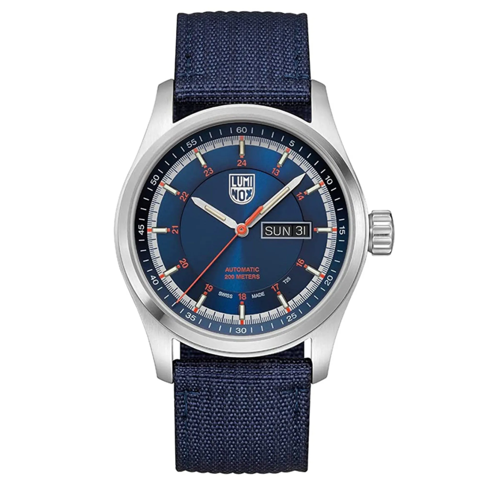 LUMINOX Mens Blue Dial Textile Band Swiss Automatic Watch - XL.1903