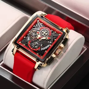 Luxury Mens Watches Square Digital Sports Quartz Wrist Watch for Men