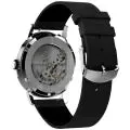 Marlin Automatic Leather Strap Watch - Black