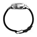 Marlin Automatic Leather Strap Watch - Black