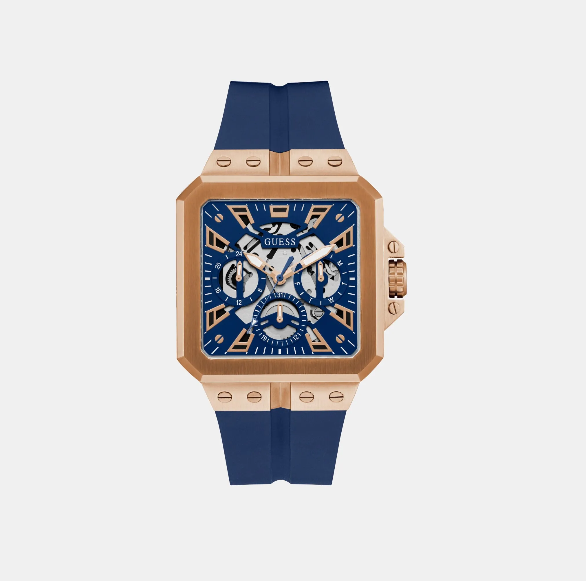Men Blue Analog Stainless Steel Watch GW0637G3