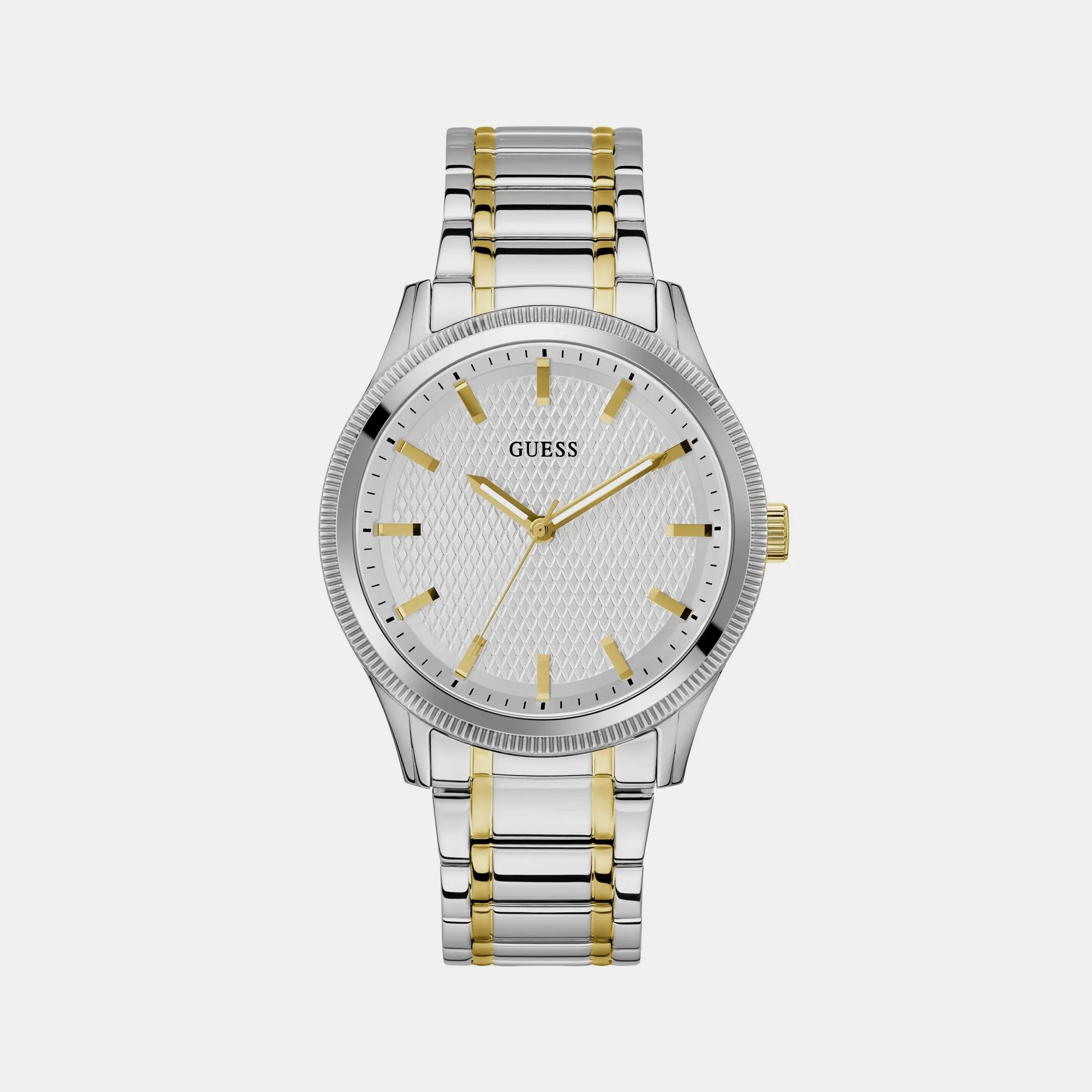Men Silver Analog Stainless Steel Watch GW0626G4