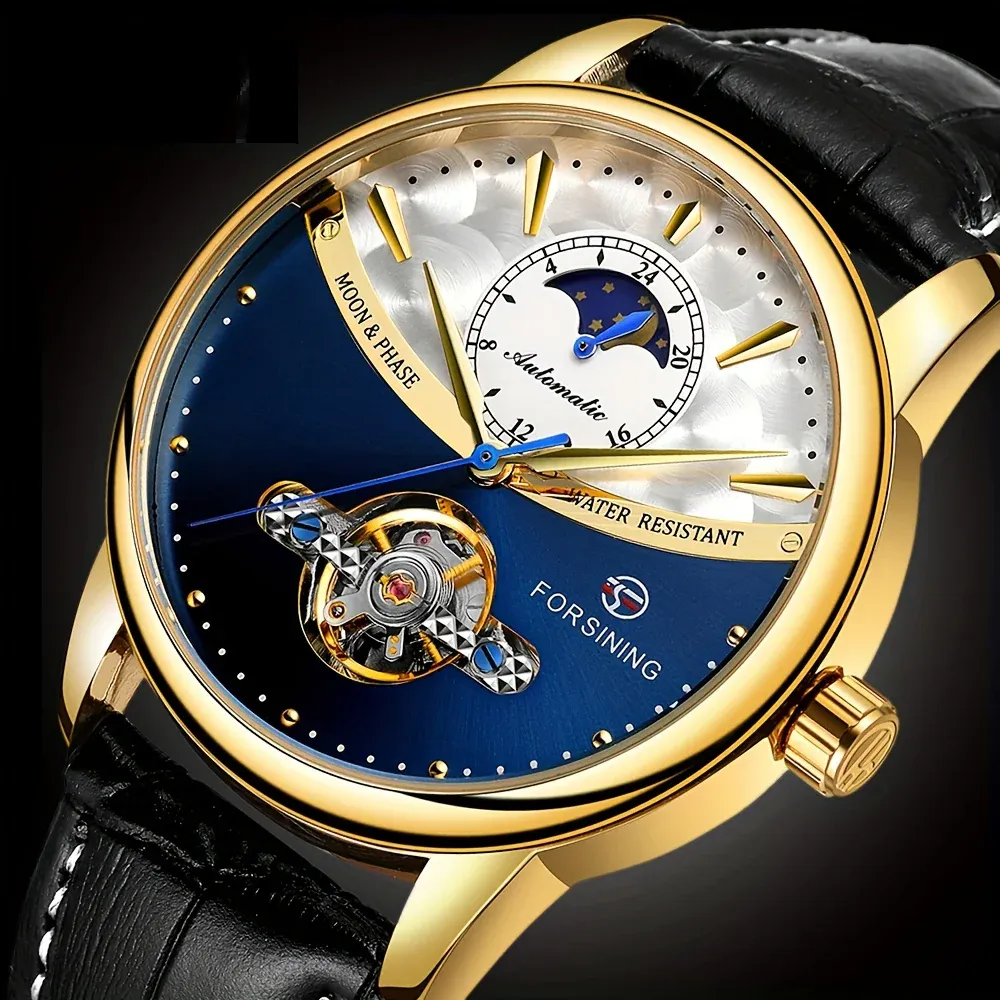 Men's Automatic Tourbillon Mechanical Watch, Waterproof
