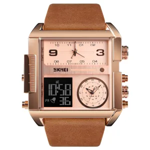 Men's square large dial domineer watch W2313891
