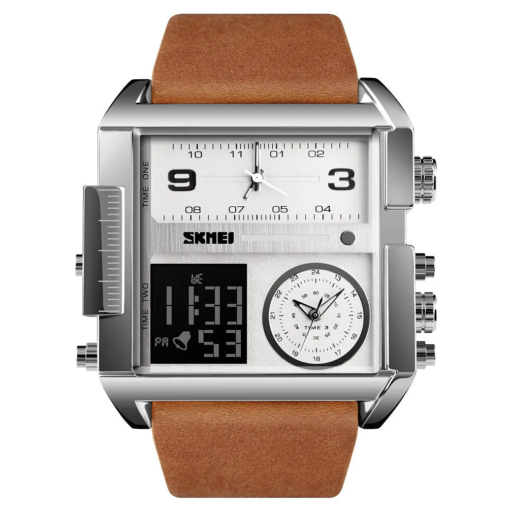 Men's square large dial domineer watch W2313891