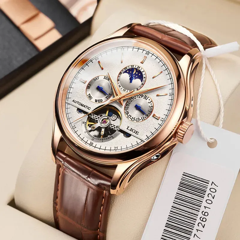 Mens Watches Automatic Mechanical Watch Tourbillon