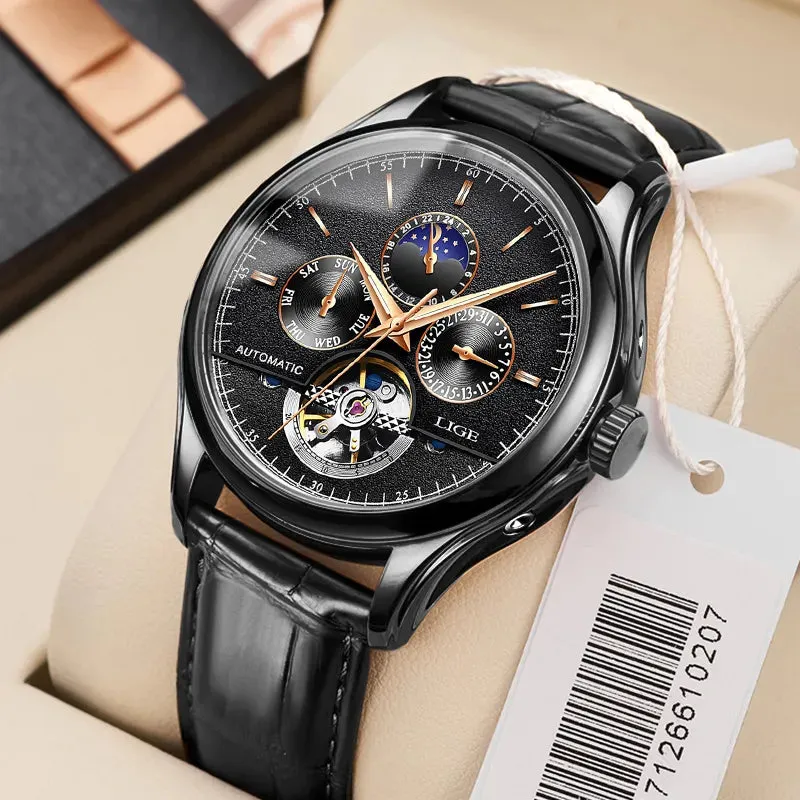 Mens Watches Automatic Mechanical Watch Tourbillon