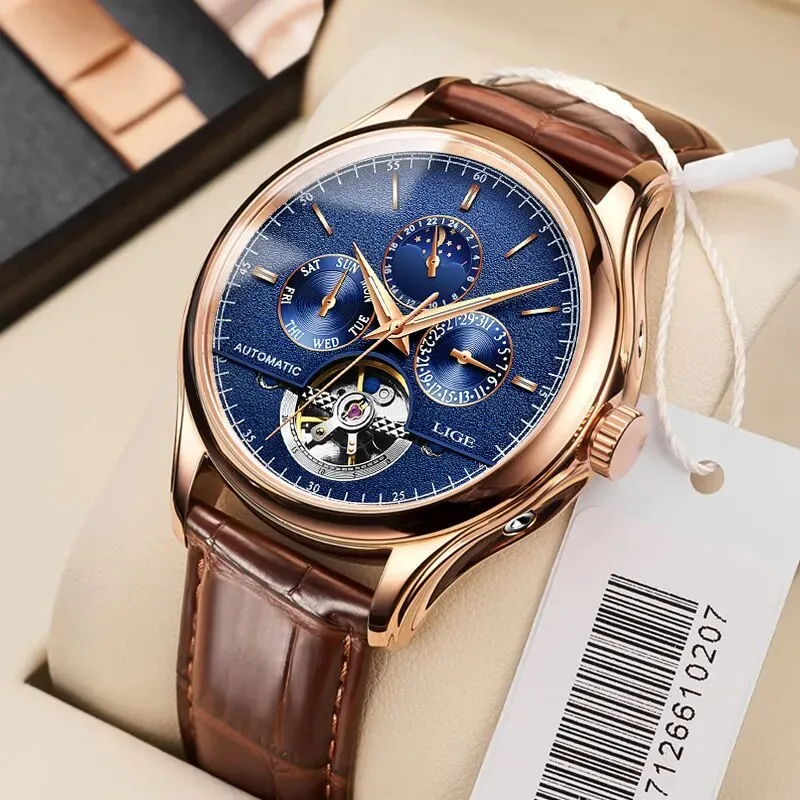 Mens Watches Automatic Mechanical Watch Tourbillon