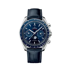 Omega Speedmaster Men's Stainless Steel Strap 44.25mm Moonphase Watch - 304.33.44.52.03.001