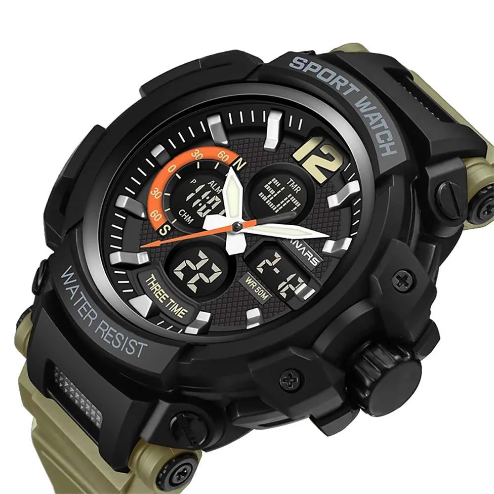 Panars 8205 Analog Digital Waterproof Sport Watch For Men
