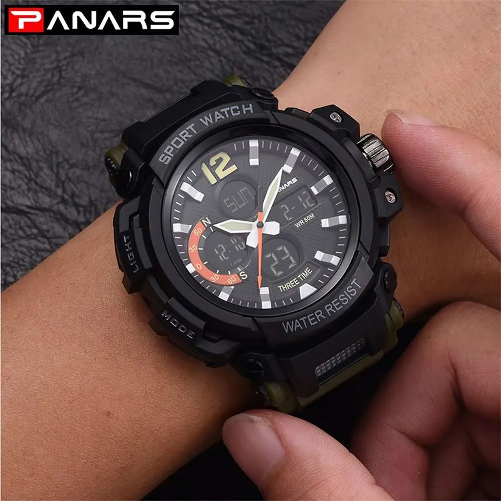 Panars 8205 Analog Digital Waterproof Sport Watch For Men