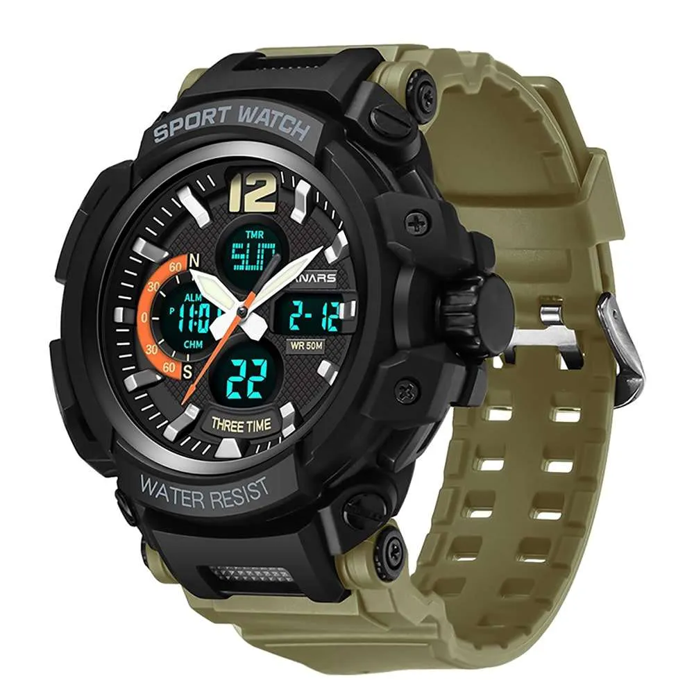 Panars 8205 Analog Digital Waterproof Sport Watch For Men