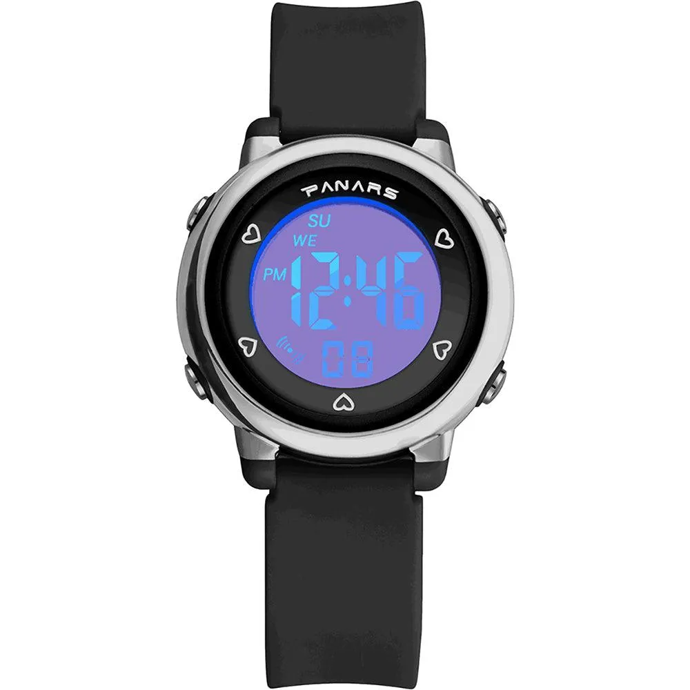 Panars 8211 Digital Small Size Multi Color Light Wrist Watch For Women & Girls