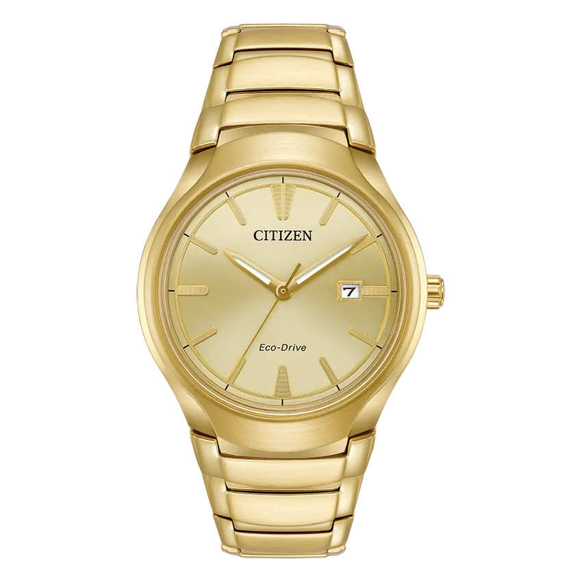 Paradigm- Men's Gold-Tone Eco-Drive