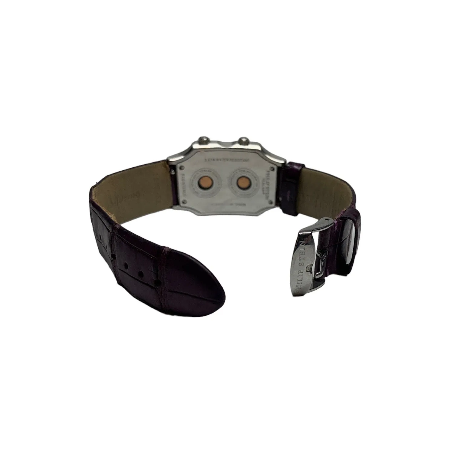 Philip Stein Teslar Dual Time Natural Frequency Women's Watch w Diamonds