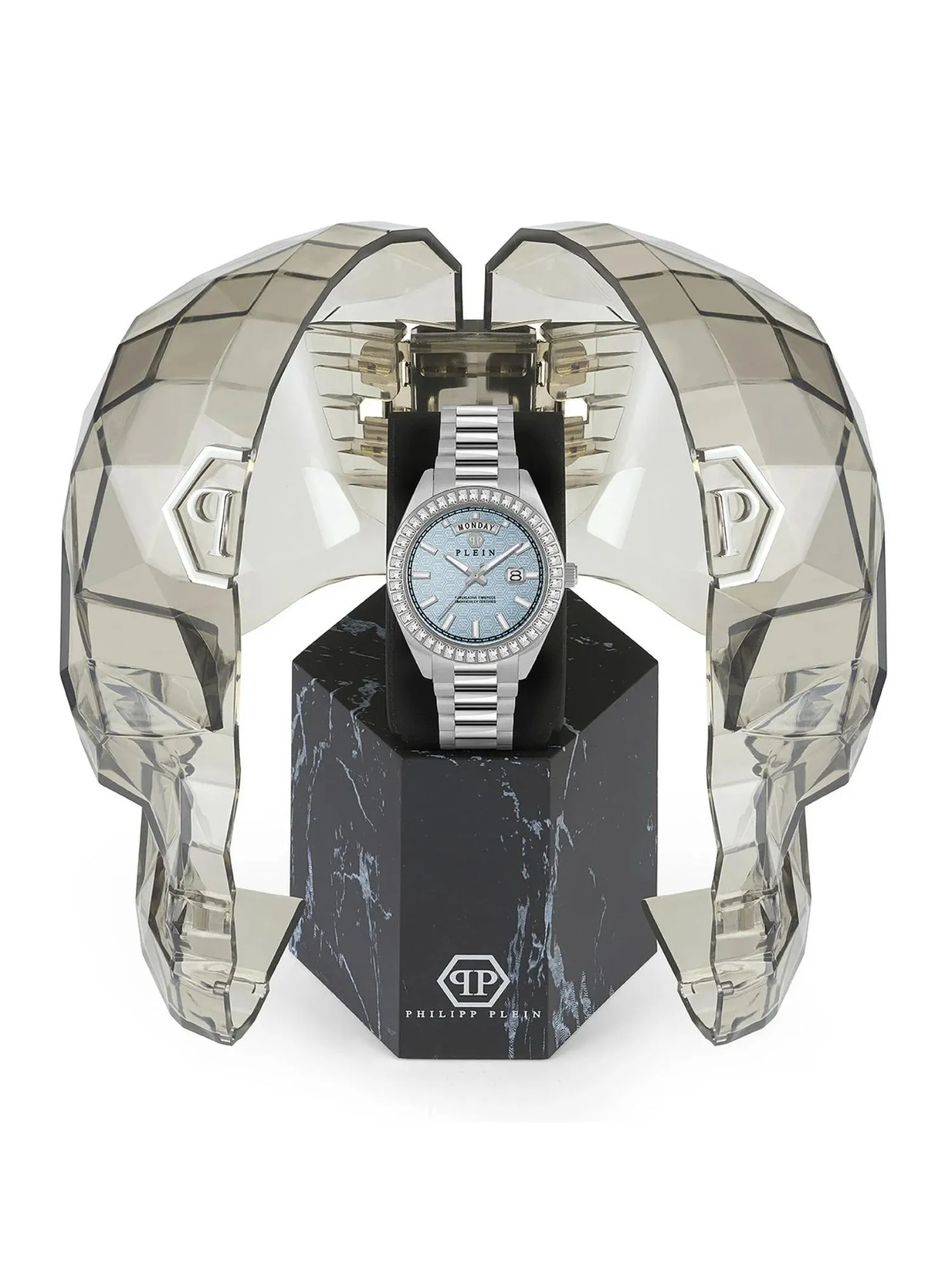 Philipp Plein Men 42 mm Size Blue Dial Analog Watch - PWPNA0524