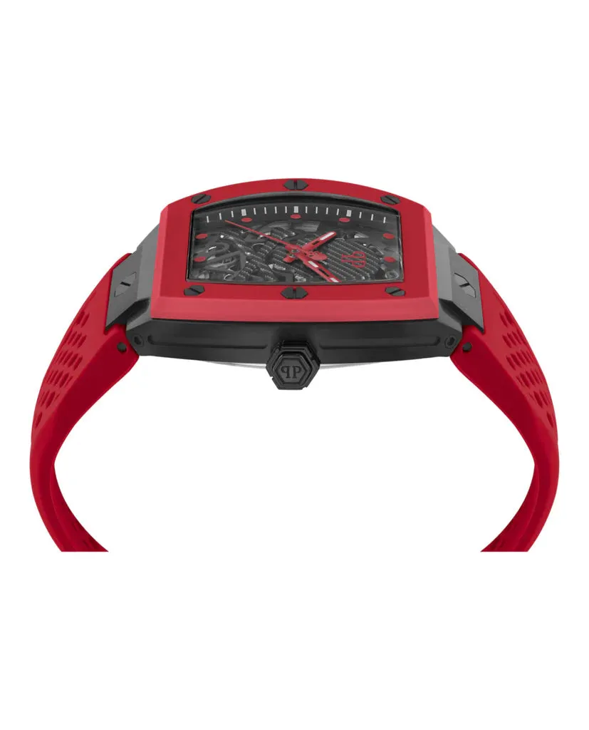 Philipp Plein Red The $keleton Automatic Watch