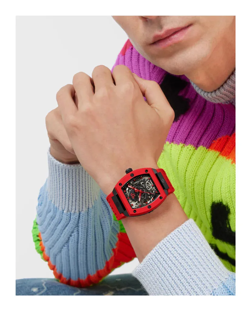 Philipp Plein Red The $keleton Automatic Watch