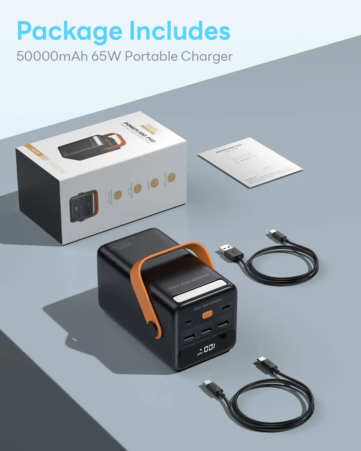 POWERADD PRO 50000mAh USB C Power Bank