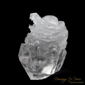 Powerful Lemurian Quartz Crystal Dragon Crystal Carving  'Guardian'