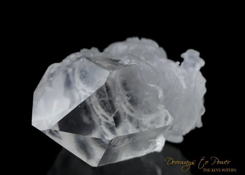 Powerful Lemurian Quartz Crystal Dragon Crystal Carving  'Guardian'