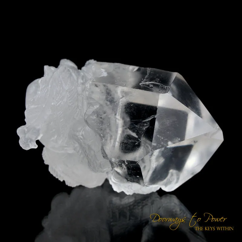 Powerful Lemurian Quartz Crystal Dragon Crystal Carving  'Guardian'