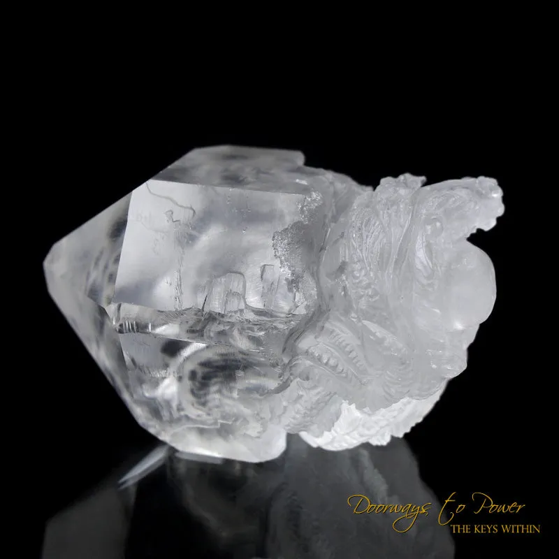 Powerful Lemurian Quartz Crystal Dragon Crystal Carving  'Guardian'