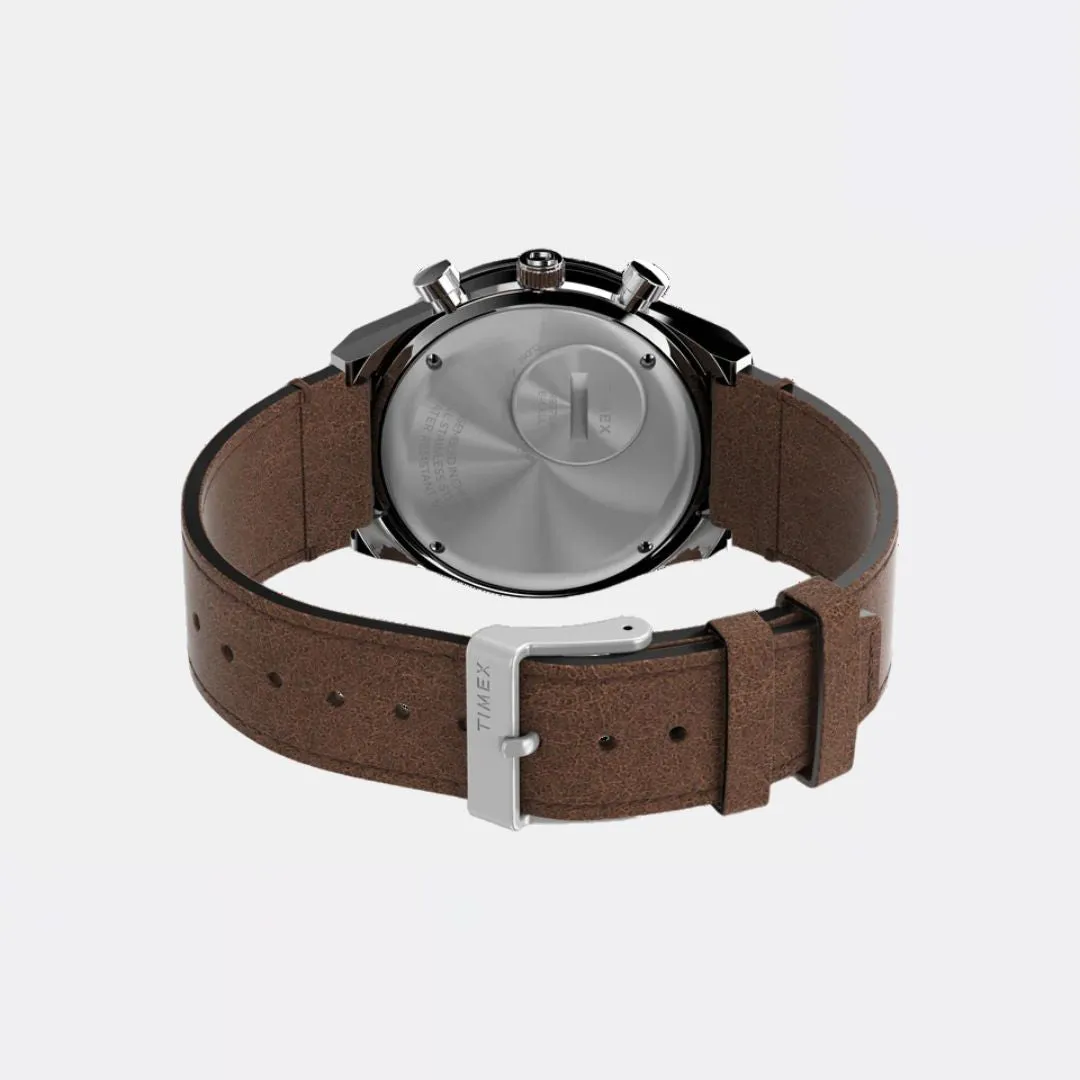 Q Chronograph 40mm Leather Strap Watch