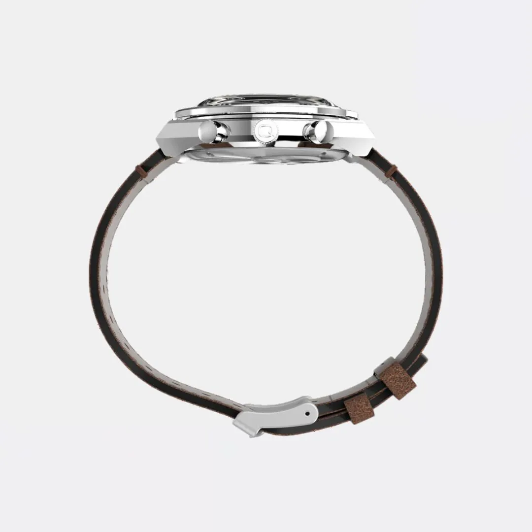 Q Chronograph 40mm Leather Strap Watch