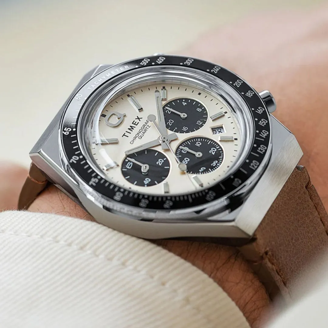 Q Chronograph 40mm Leather Strap Watch
