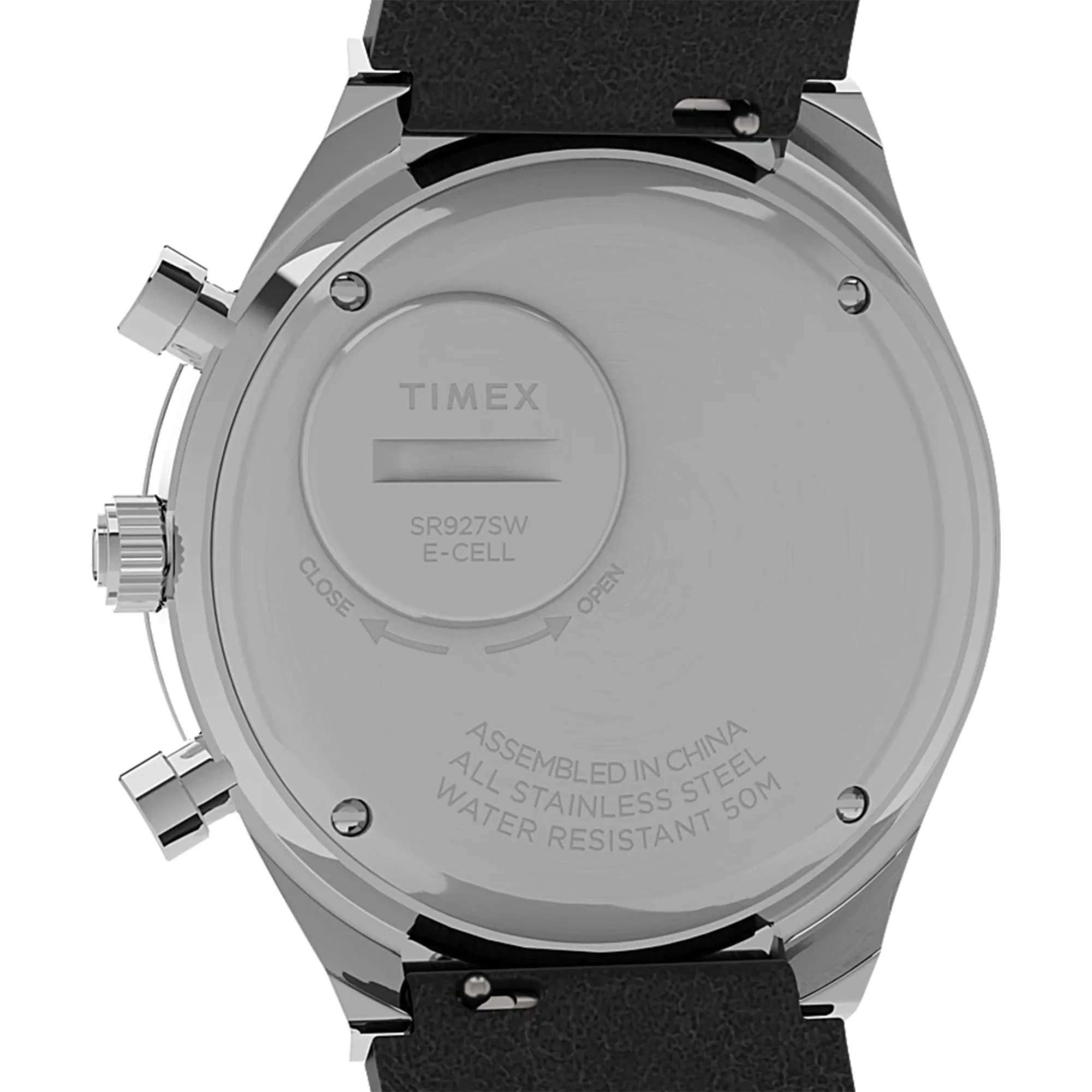 Q Timex Chronograph 40mm Leather Band