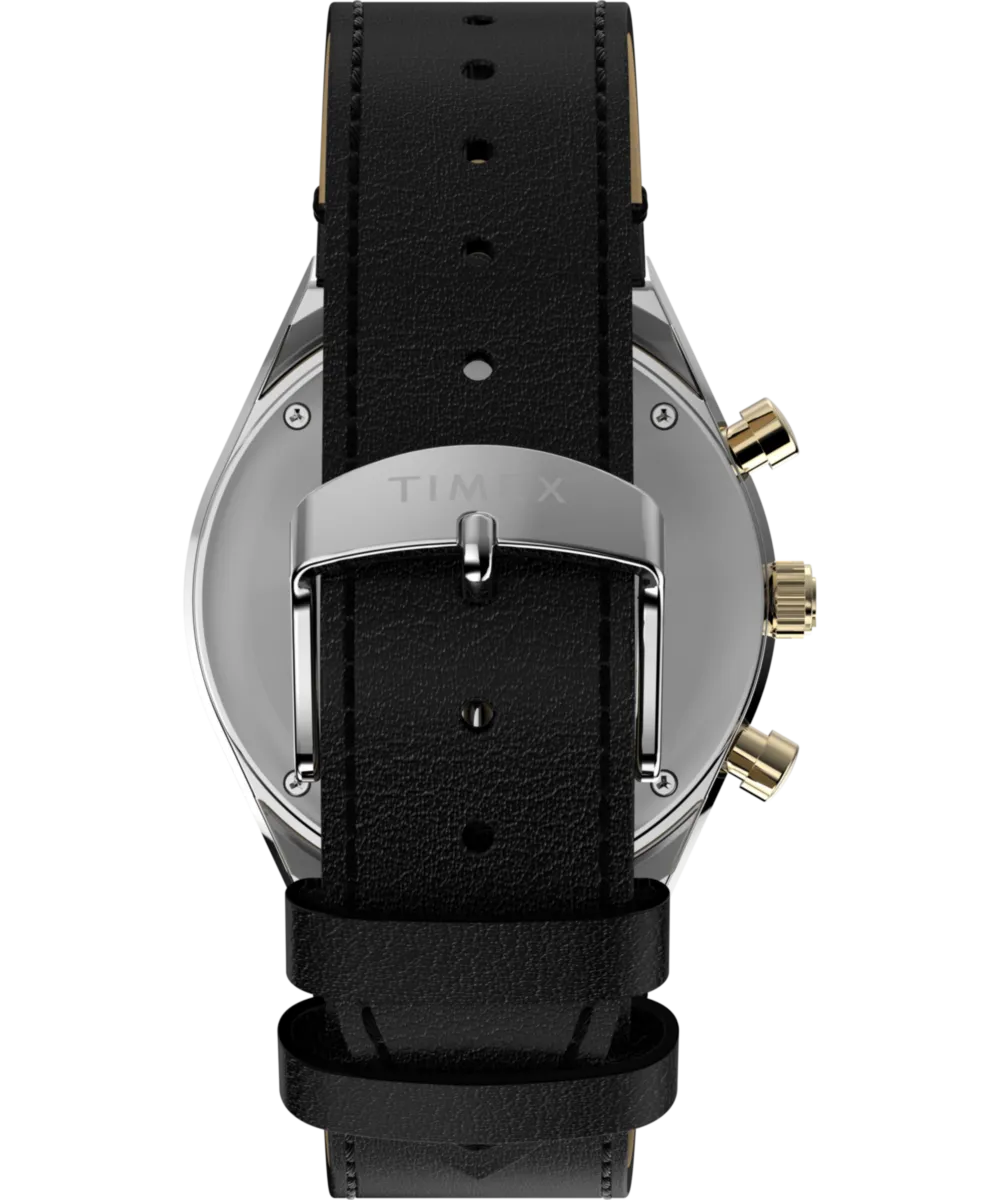 Q Timex® Chronograph 40mm Leather Strap Watch