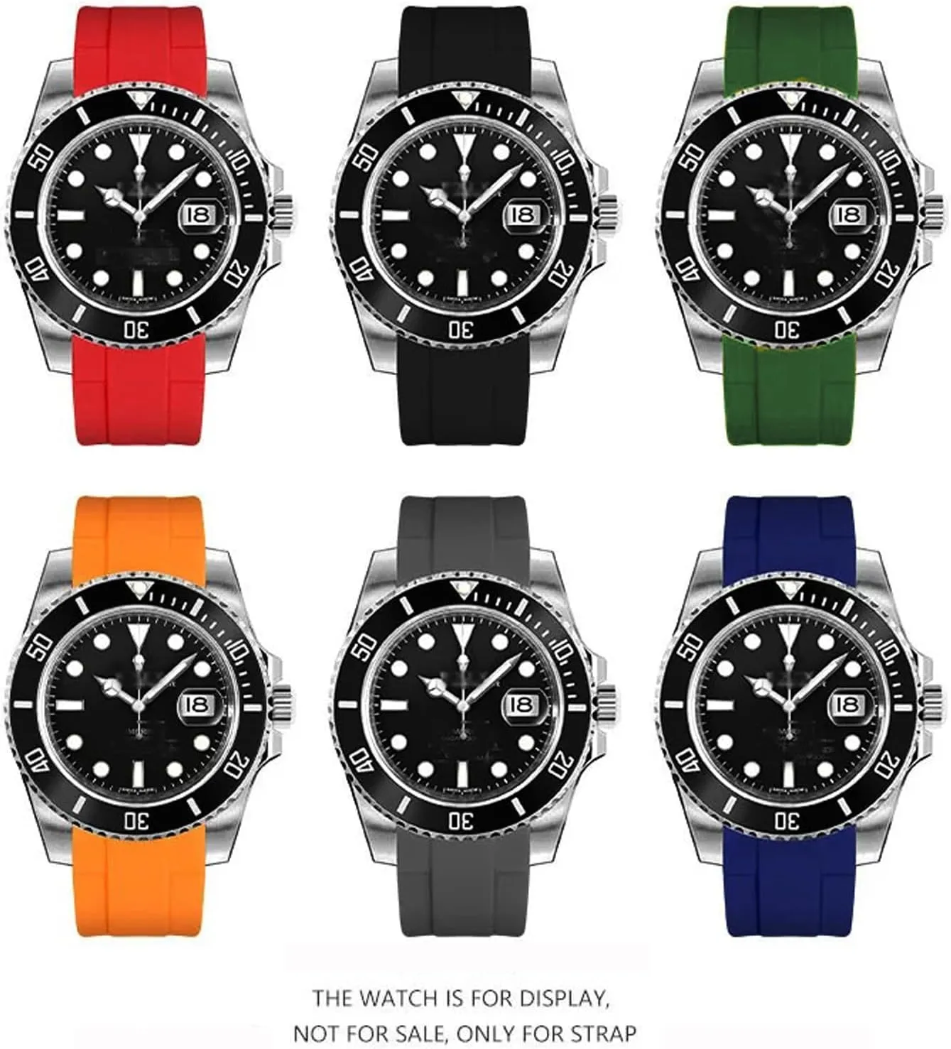 Quick Release Silicone Bands Compatible with Omega X Swatch Moonswatch Watch 20mm Curved No Gap Premium Silicone Rubber Strap Watch Replacement Band Men Women