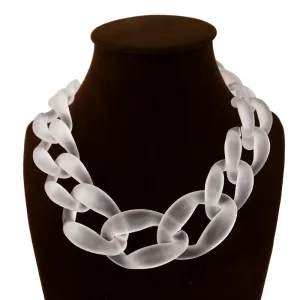 Resin Jewelry Statement Necklace Fashion Punk Big Acrylic Chain DIY Weaving Chain Necklaces & Pendants Women Jewelry Accessories