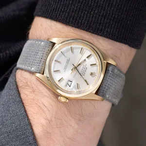 Rolex Datejust 18kt Yellow Gold Silver Dial Ref 1600