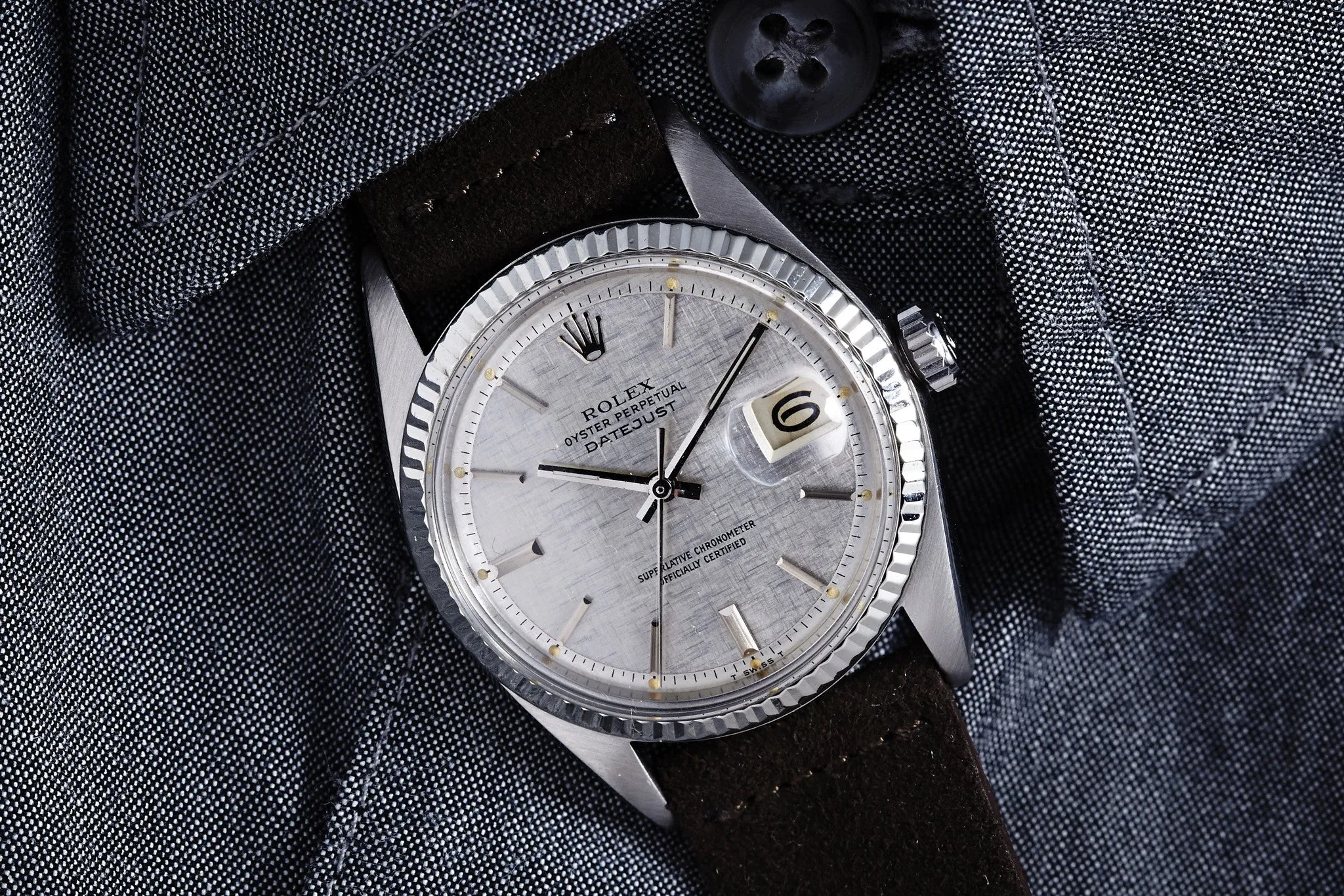 Rolex Datejust Reference 1601 Linen Dial - 1973